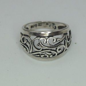 Vintage Premier Designs Ring Sterling Silver Scroll Filigree Collectible